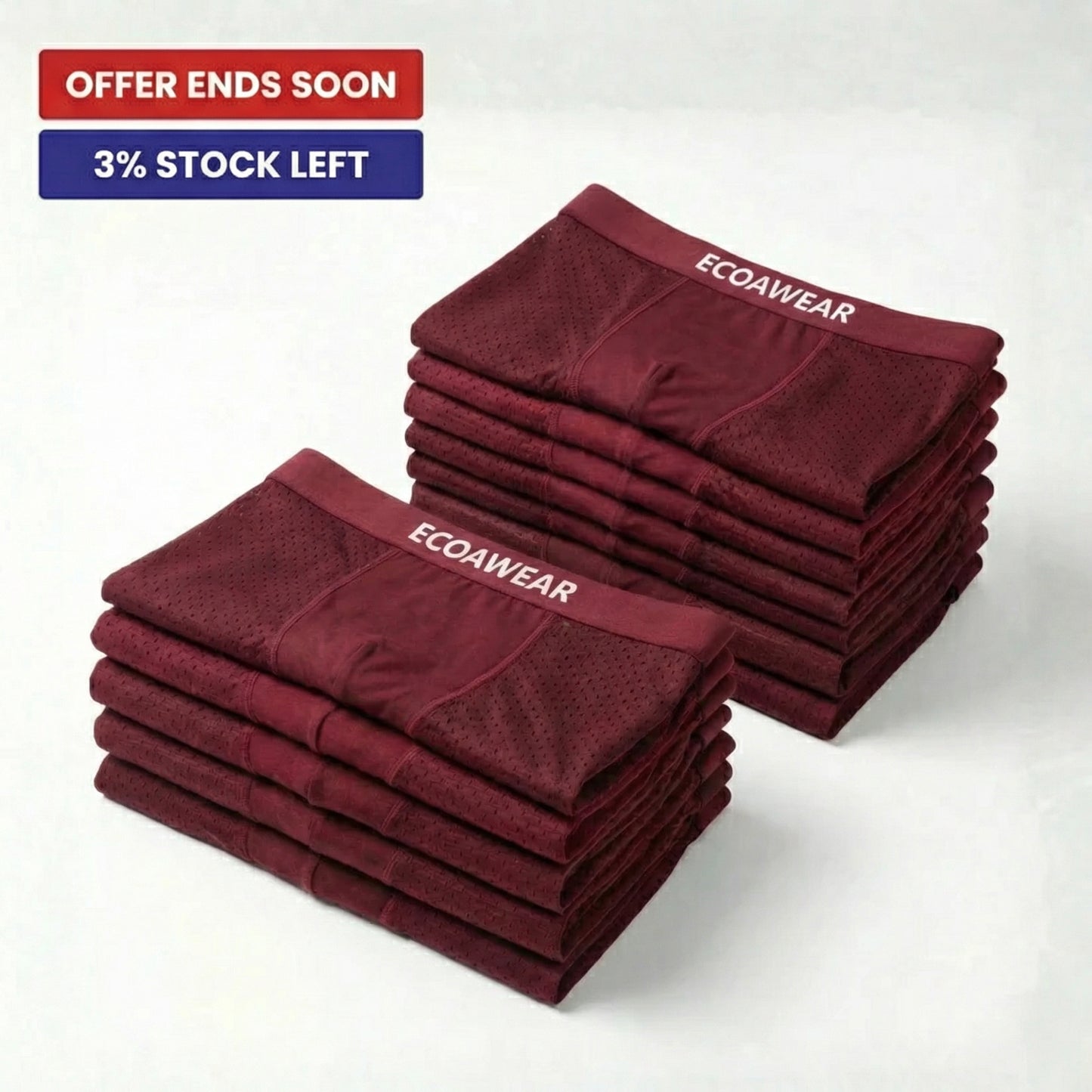 ECOAWEAR® Bamboo Boxers 5-Pack | Get 7 extra pairs FREE!