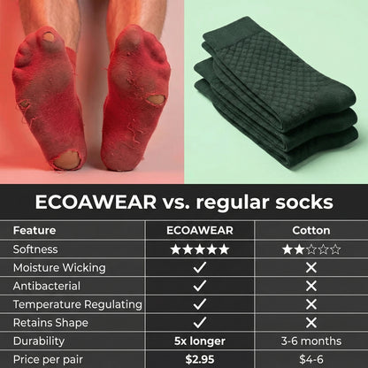 ECOAWEAR® Bamboo Socks 5-Pack | Get 5 extra FREE