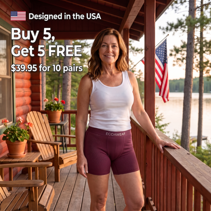 ECOAWEAR® Women's Bamboo Boxer Briefs 5-Pack | Get 5 extra pairs FREE